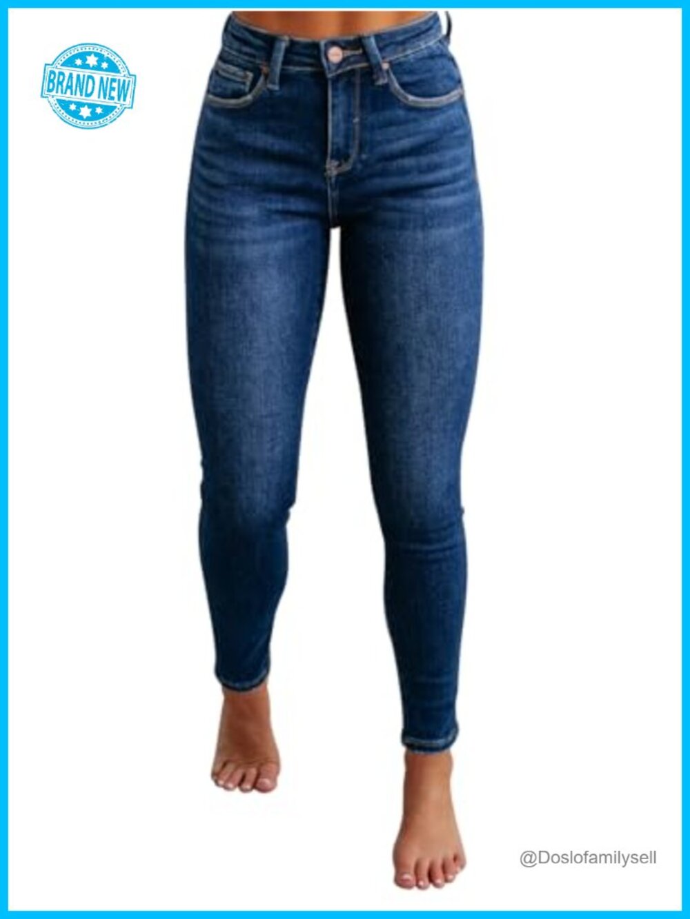 Skinny Jeans Ripped Distressed Stretchy Denim Pants